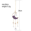Axyaa Crystal Sun Catcher Prism Ball Moon Rainbow Wind Chimes Home Garden Decoration