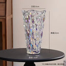 Axyaa Crystal Glass Vase Elegant Flower Arrangement Home Decor Bottle