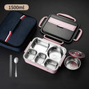 Axyaa 1500ML Stainless Steel Thermal Lunch Box Soup Bowl Leak-Proof Bento Box