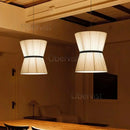 Axyaa Cocoon Chandelier: Japanese Cloth Pendant Lamp for Home Restaurant Kitchen Island