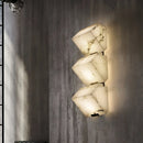 Axyaa Marble Wall Light: Modern Minimalist Nordic Square Alabaster Fixture