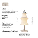 Axyaa Silk Cloth Art Floor Lamp with LED Light for Hotel Decor Lighting