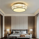 Axyaa Crystal LED Ceiling Lamp Round Square Minimalist Modern Indoor Lighting