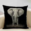 Axyaa Elephant Pattern Decorative Cushion Cover 45x45cm