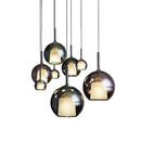 Axyaa Luxury Bubble Glass Pendant Lights for Restaurant, Staircases, & Bedside Chandeliers