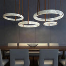Axyaa Marble Leather LED Pendant Light for Bedroom & Living Room