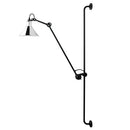 Axyaa White Black Long Rod Rocker Swing Arm Wall Lamp