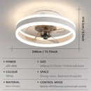 Axyaa Intelligent Remote Control LED Ceiling Fan Light for Living Room & Bedroom