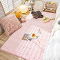 Axyaa Plush Rabbit Hair Carpet: Soft Shaggy Rug for Living Room, Bedroom, or Sofa