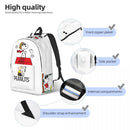 Axyaa Enjoy Life Dog Backpack for Middle High School College Students