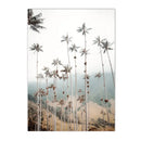Scandinavian Green Leaves Reeds Posters Boho Wall Art Axyaa Canvas Prints