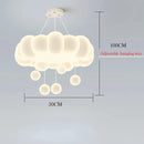 Axyaa Cloud LED Pendant Lights - Modern Acrylic Ceiling Lamps for Home & Restaurant