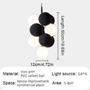 Axyaa Velvet Ball Pendant Light for Restaurant, Living Room, Bar Counter, Bedroom