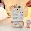Axyaa Desktop Organizer Pen Holder Punch Card Student Drawer Stationery Storage Box