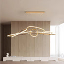 Axyaa Modern Minimalist Circular LED Chandelier Ceiling Light for Living Room