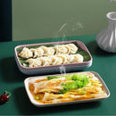 Axyaa Plastic Food Storage Tray Fruit Plates Snack Pan Kitchen Organizer