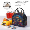 Axyaa Colorful Mushrooms Lunch Bag with Shoulder Strap