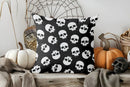 Axyaa Halloween Skeleton Moon Stars Pillow Cover for Sofa Bedroom Car