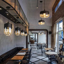 Axyaa Glass Light Industrial Chandelier for Home, Living Room, Bedroom & Restaurant