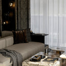 Axyaa Luxe Brown Velvet Pillowcase for Sofa - Square Living Room Pillow
