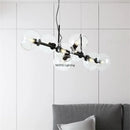 Axyaa Glass Bubble Molecule LED Pendant Chandelier