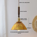 Axyaa Nordic Blue Glass Pendant Lamp for Dining Living Room Bedroom