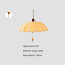 Axyaa French Fabric Chandelier for Decor Mood Light in Living Room Bedroom