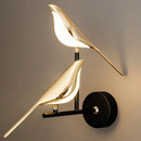 Axyaa Golden Magpie Bird LED Wall Lamp for Chic Home Decor