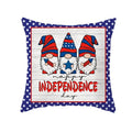 Axyaa LOVE USA Patriotic Letters Decorative Cushion Cover - Cartoon Style Home Decor Pillowcase