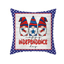 Axyaa LOVE USA Patriotic Letters Decorative Cushion Cover - Cartoon Style Home Decor Pillowcase