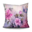Axyaa Bird Oil Painting Cushion Cover - Chinese Style Home Decor