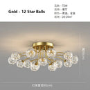 Axyaa Starry Glass Ball Ceiling Chandelier - Modern Home Indoor Decor