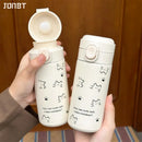 Axyaa Cute Cat Stainless Steel Thermal Water Bottle - Hot & Cold Drinkware