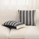 Axyaa Striped Jacquard Pillowcase Cojines 45X45 Simple Throw Pillow Cotton Polyester
