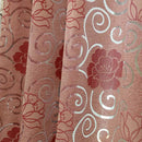 Axyaa European Style Floral Jacquard Tulle Curtains for Living Room and Bedroom