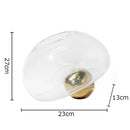 Axyaa Round Glass Vase Hydroponics Desk Decor with Artificial Flowers