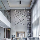 Axyaa Minimalist Line Chandelier: Luxury Staircase Pendant Light for Modern Home Décor