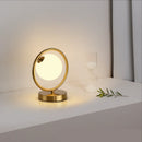 Axyaa Glass Ball Table Lights Modern LED Plug Decoration Bedroom Bedside Lamp
