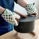 Axyaa Polka Dot Oven Gloves - Heat-Resistant Kitchen Baking Tools