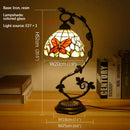 Axyaa Tiffany Table Lamp - Elegant Retro Stained Glass Desk Lamp for Home and Hotel