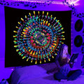 Axyaa Psychedelic Space Tapestry Wall Hanging for Bedroom and Dorm Decor