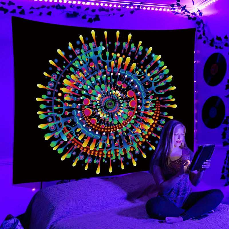 Axyaa Psychedelic Space Tapestry Wall Hanging for Bedroom and Dorm Decor