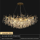 Axyaa Luxury Villa Crystal Pendant Chandelier.
