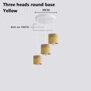 Axyaa Modern Wood Iron Pendant Lights - Nordic Colorful Minimalist Design