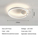 Axyaa Round Ring LED Ceiling Light Modern Minimalism Chandelier for Living Room