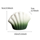 Axyaa Shell Ceramic Vase for Flowers | Tabletop Decoration Vessel