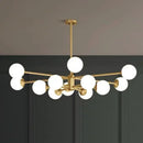 Axyaa Copper Molecular Magic Bean Pendant Lamp - Designer Postmodern Living Room Light