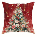 Christmas Pillowcase Set by Axyaa - Festive Sofa Cushion Covers for Home Decor