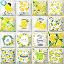 Lemon Pattern Summer Cushion Cover Throw Pillow for Sofa Decoration by Axyaa