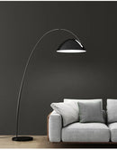 Axyaa Black Fishing Floor Lamp for Modern Living Room Art Decor